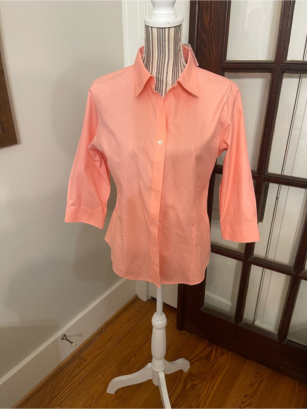 L.L. Bean Coral Button-Down Shirt